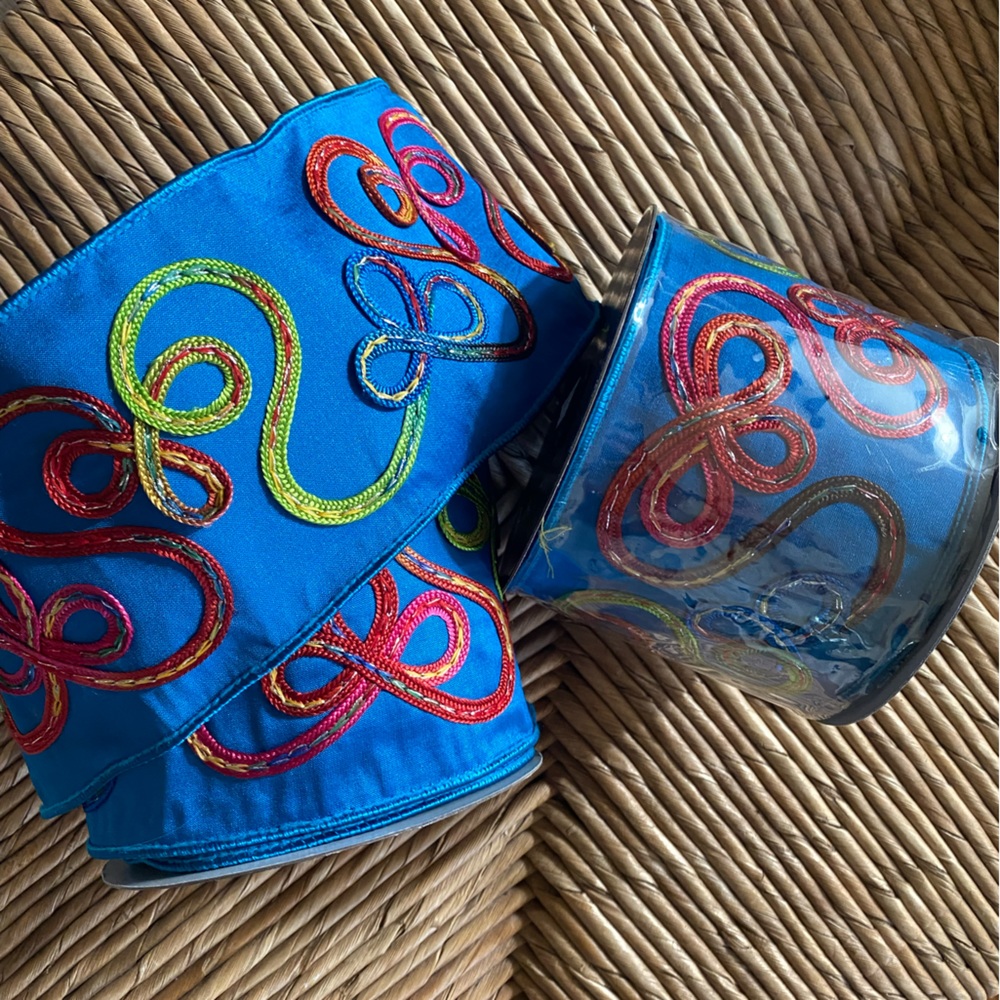 NWT - Two (2) Farrisilk rolls of beautiful, bright and whimsical ribbon!